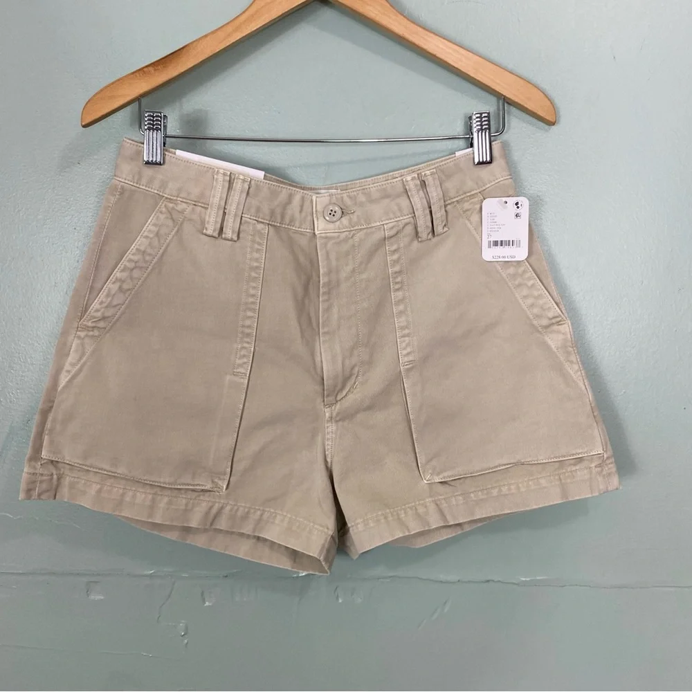 Agolde Kiva Short In‎ Comb Eggshell Cream Size 27